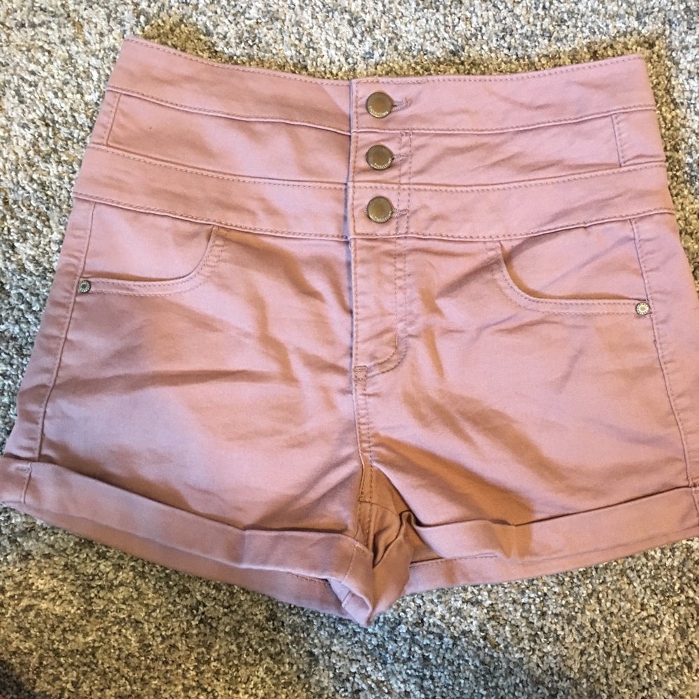 Pink High Waisted Shorts